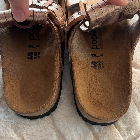 New Birkenstock Papillio Maddie Sandals. New no tags. Rose gold with fringe - Picture 6 of 7